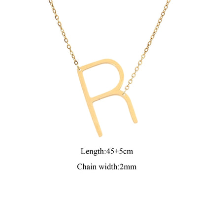 Jewelry Elegant Simple Style Classic Style Letter 201 Stainless Steel 304 Stainless Steel Pendant Necklace