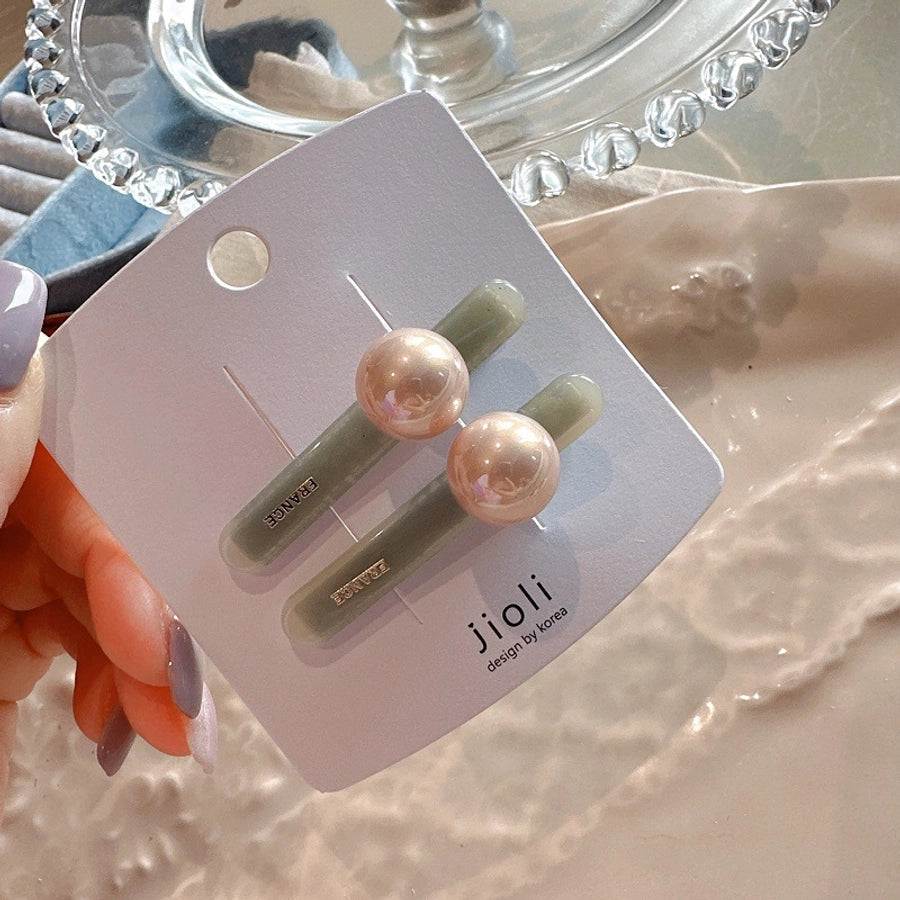 Women's Sweet Simple Style Heart Shape Alloy Hair Clip