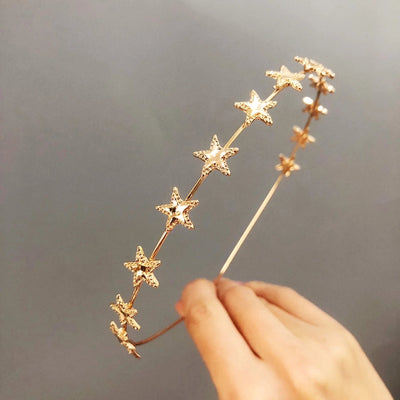 simple five-pointed star hair band