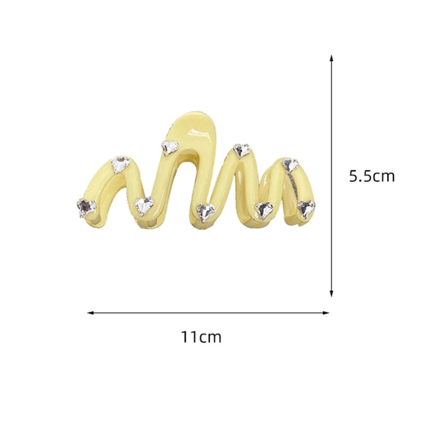 cute solid color arylic hair claws