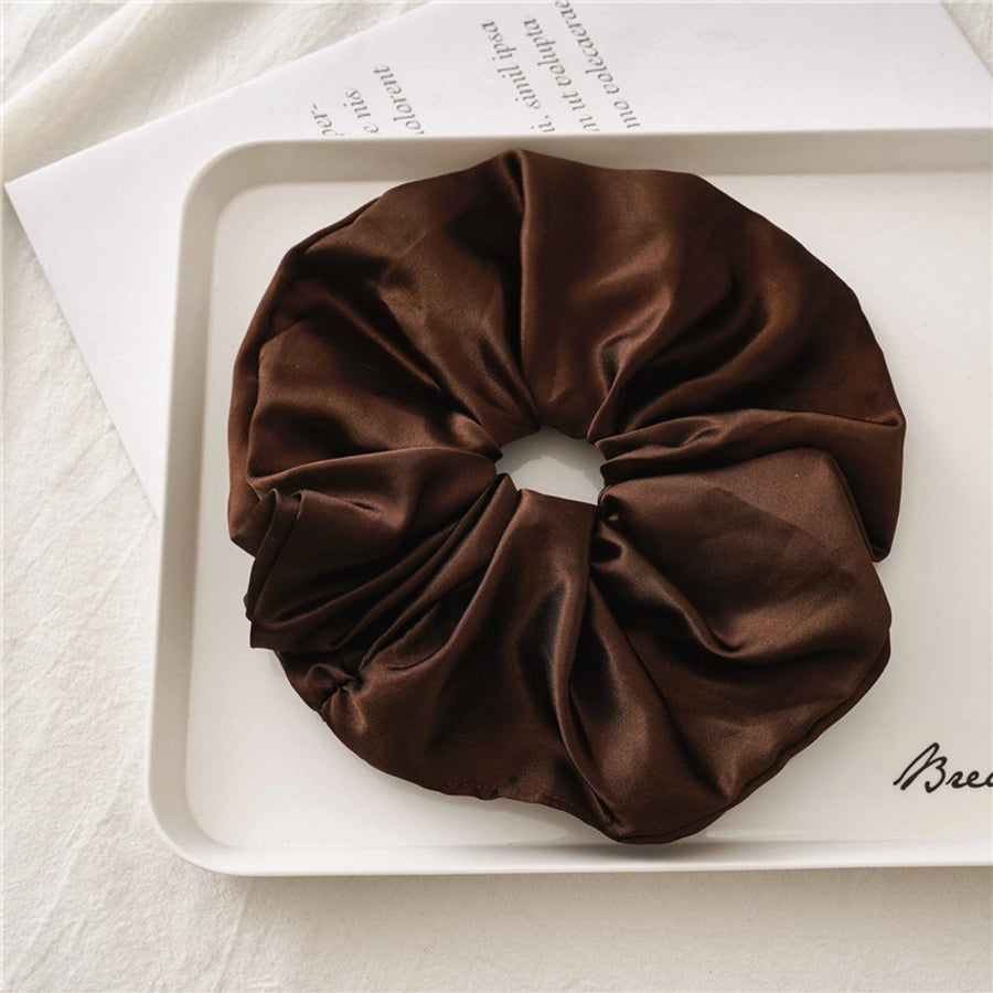 basic solid color satin hair tie 1 piece