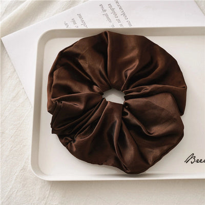 basic solid color satin hair tie 1 piece