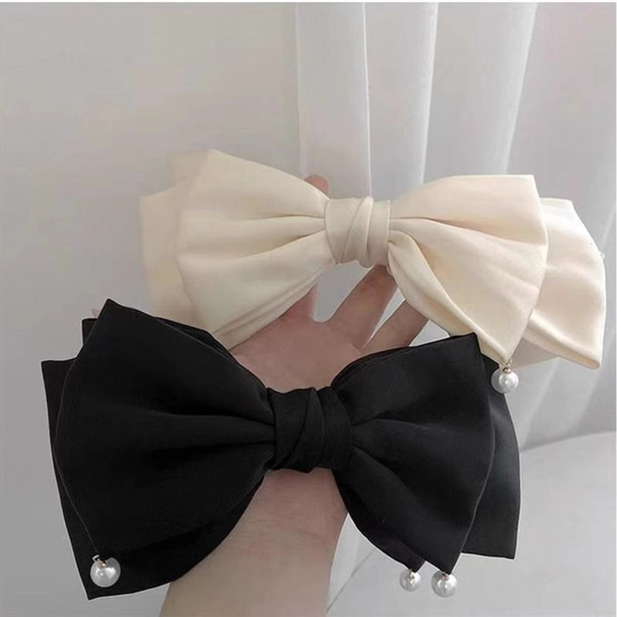 princess bow knot cloth patchwork hair clip