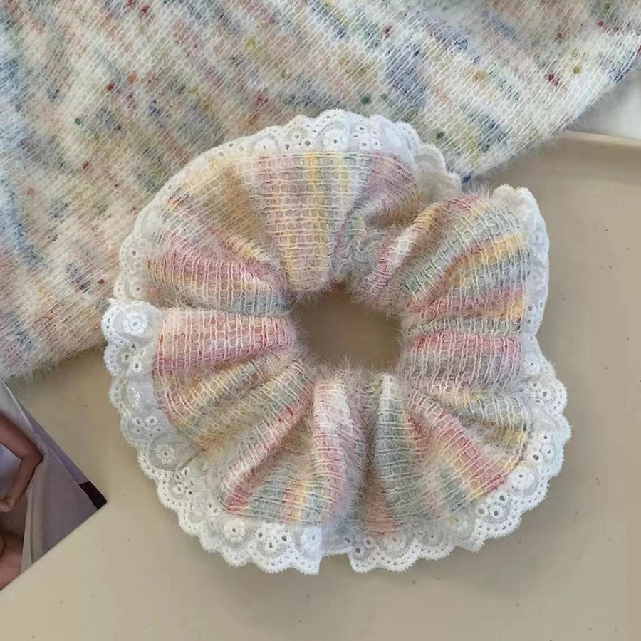 Women's Casual Simple Style Color Block Cloth Rib-Knit Hair Claws