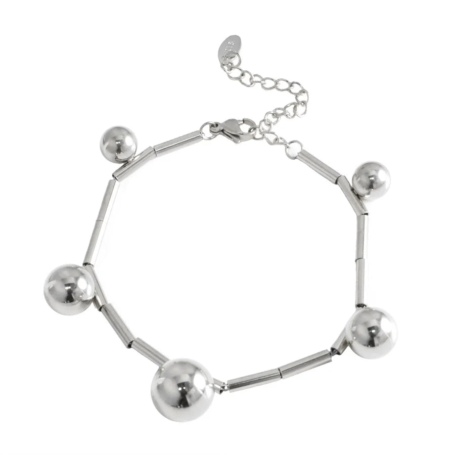 Jewelry Streetwear Geometric 304 Stainless Steel Plating Multi Charms Bracelet Multi Charms Necklace