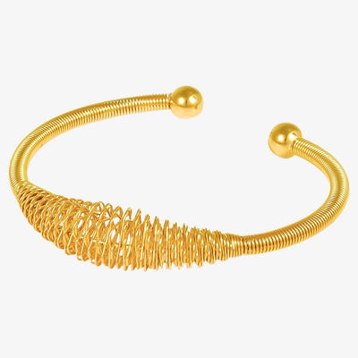 304 Stainless Steel European and American Bracelet Women's Fashion Thread Multi-Layer Popular Surrounding Bracelet 18K Gold Bracelet