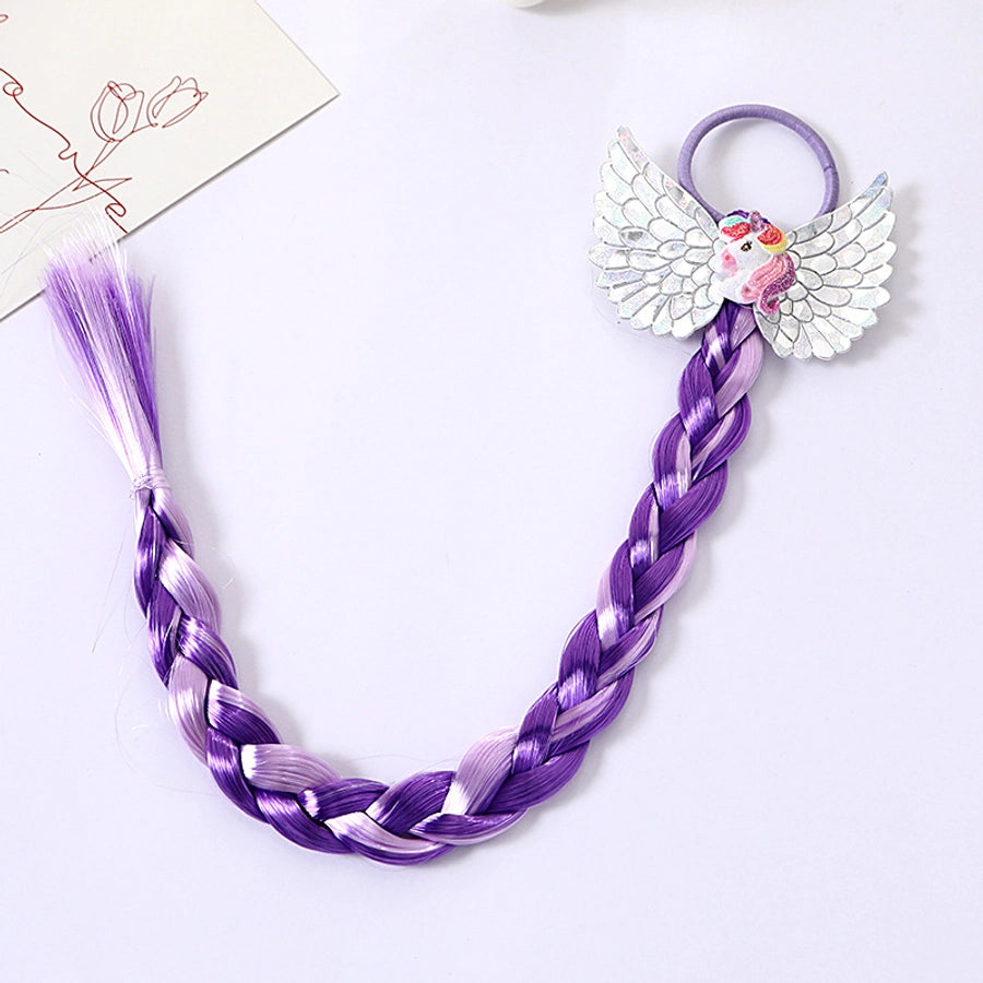 Girl'S Cute  Bow Knot Snowflake chemical fiber Inlay Rhinestones Hair Tie