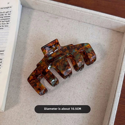 Korean Super Fairy High-end Acetic Acid Large Grab Clip Elegant Internet Celebrity Elegant Shark Clip Fashionable Simple Back Head Hairpin