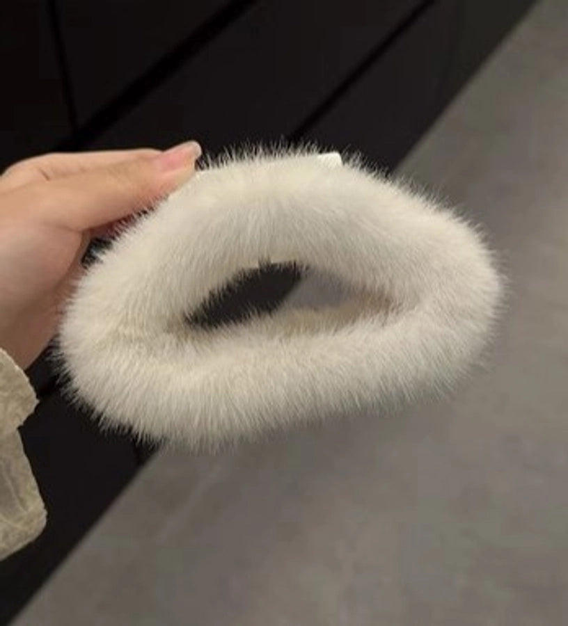 ig style korean style solid color plush hair claws