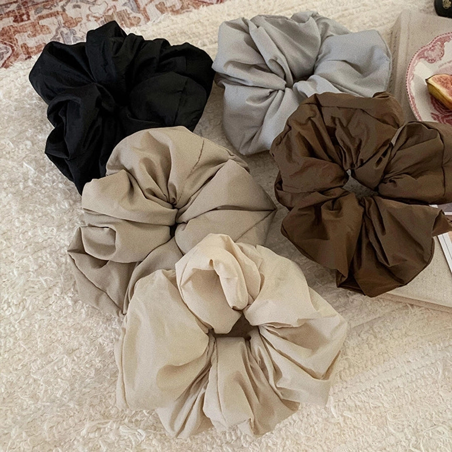 Fluffy Puff French Cream Morandi High-Grade Sausage Ring Retro High-Grade Tie up a Bun Hairstyle Hair Accessories