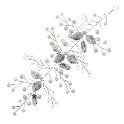 elegant princess lady flower artificial crystal artificial pearl hair band