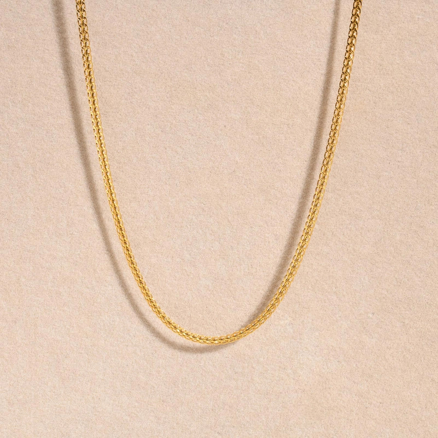 Jewelry IG Style Simple Style Solid Color 201 Stainless Steel 18K Gold Plated Handmade Necklace