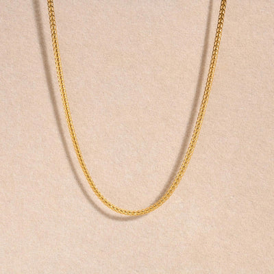 Jewelry IG Style Simple Style Solid Color 201 Stainless Steel 18K Gold Plated Handmade Necklace