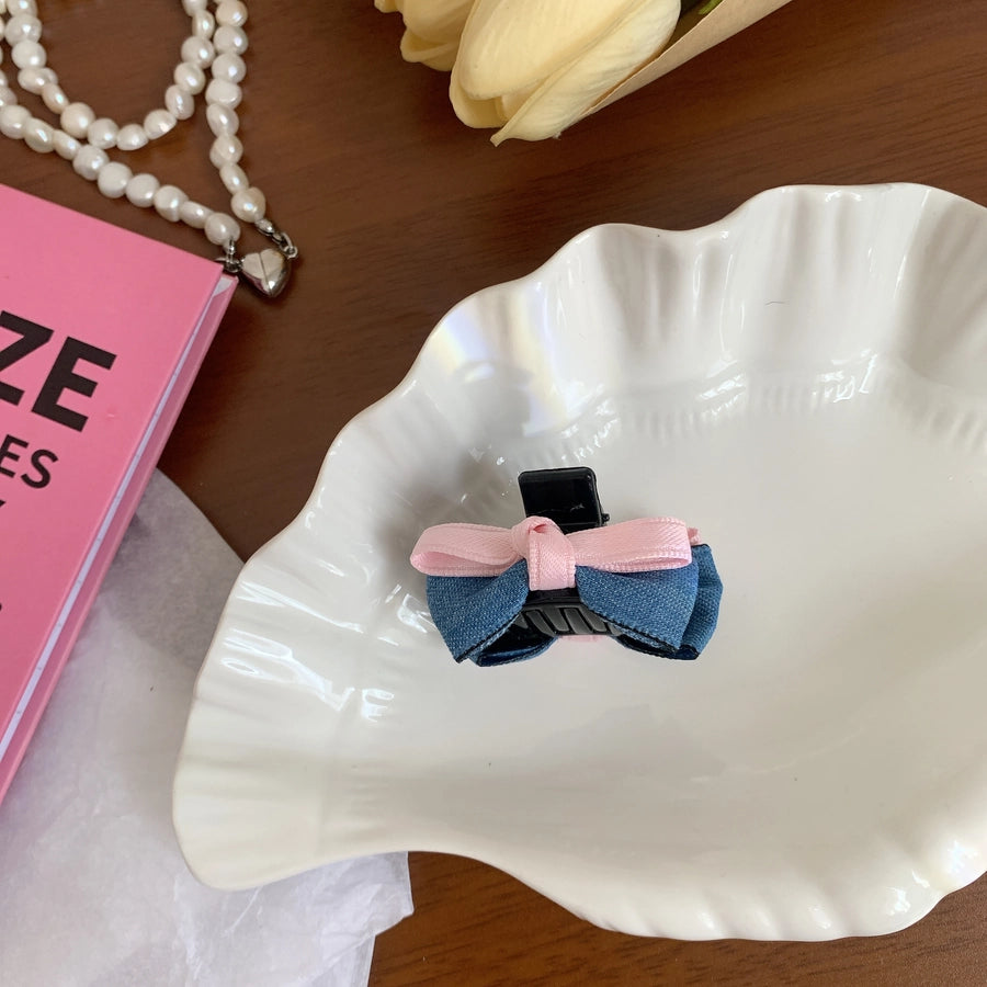 Women's IG Style Bow Knot Cloth Hair Clip