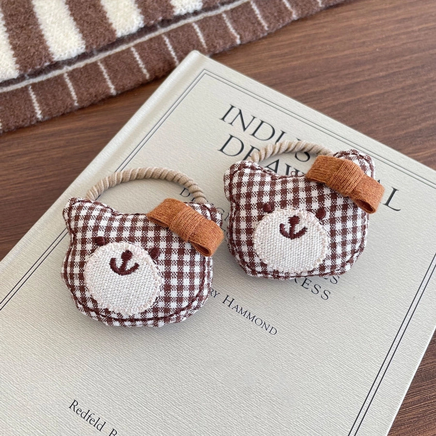 Cute Women's Girl'S Bear Cloth Hair Tie