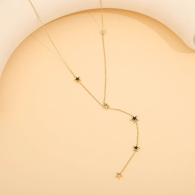 Jewelry Simple Style Classic Style Commute Star Heart Shape 304 Stainless Steel 18K Gold Plated Necklace