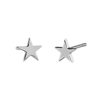 1 Pair IG Style Star Chain Inlay Copper Zircon Gold Plated Ear Studs