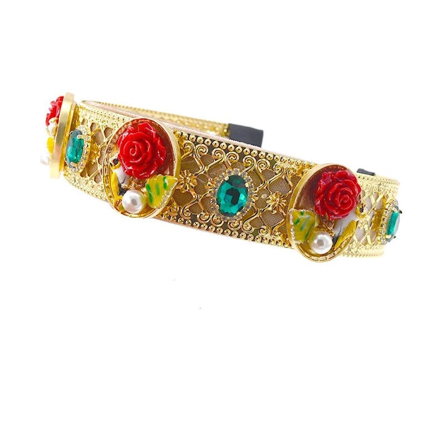 baroque palace style retro flower holiday headband nhnt134395