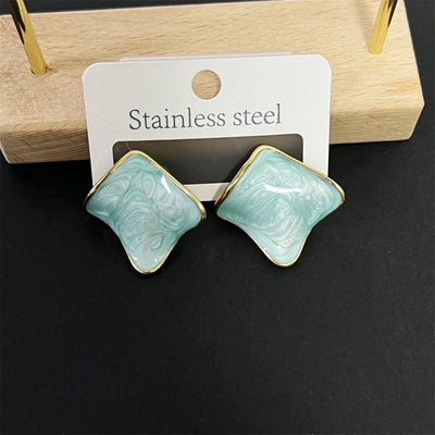 1 Pair IG Style Simple Style Square 304 Stainless Steel Ear Studs