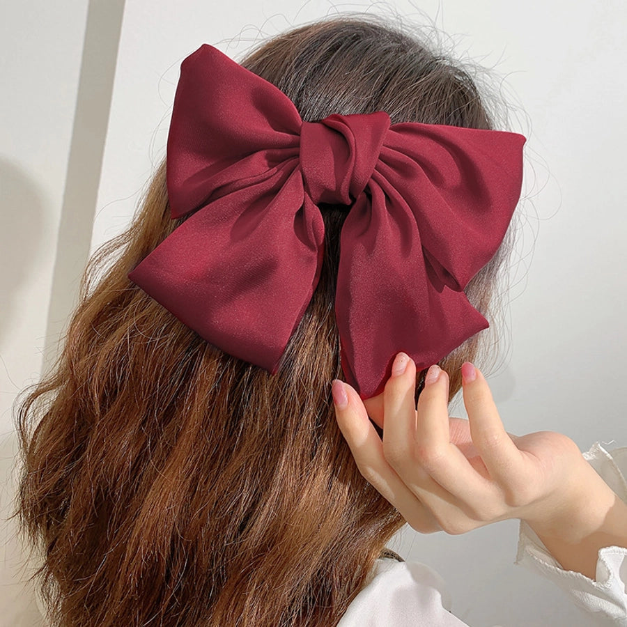 fashion bow knot cloth hair clip 1 piece