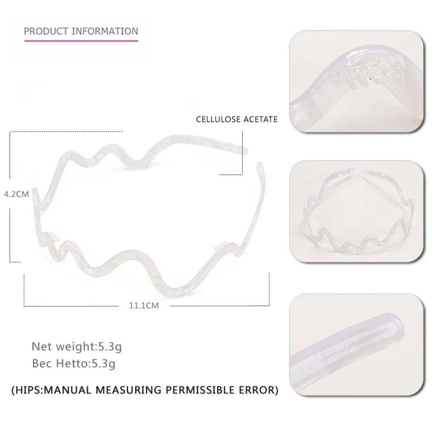 Women's Simple Style Classic Style Color Block Acetic acid sheets Hair Band