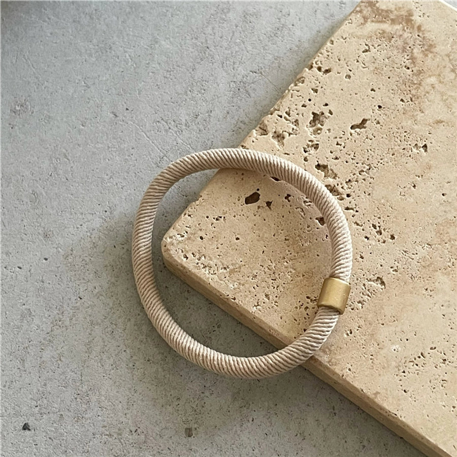 fashion solid color cloth hair tie 1 piece