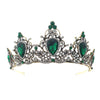 baroque  prom crown rhinestone pearl headband
