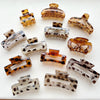 fashion geometric leopard plastic hollow out hair claws