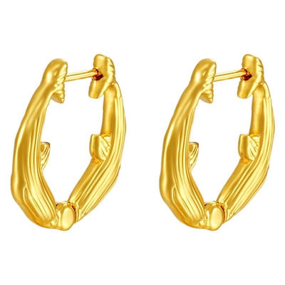 1 Pair Simple Style Solid Color Titanium Steel Earrings