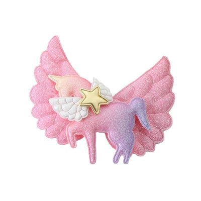 Women's Cute Star  Wings Cloth Hair Clip