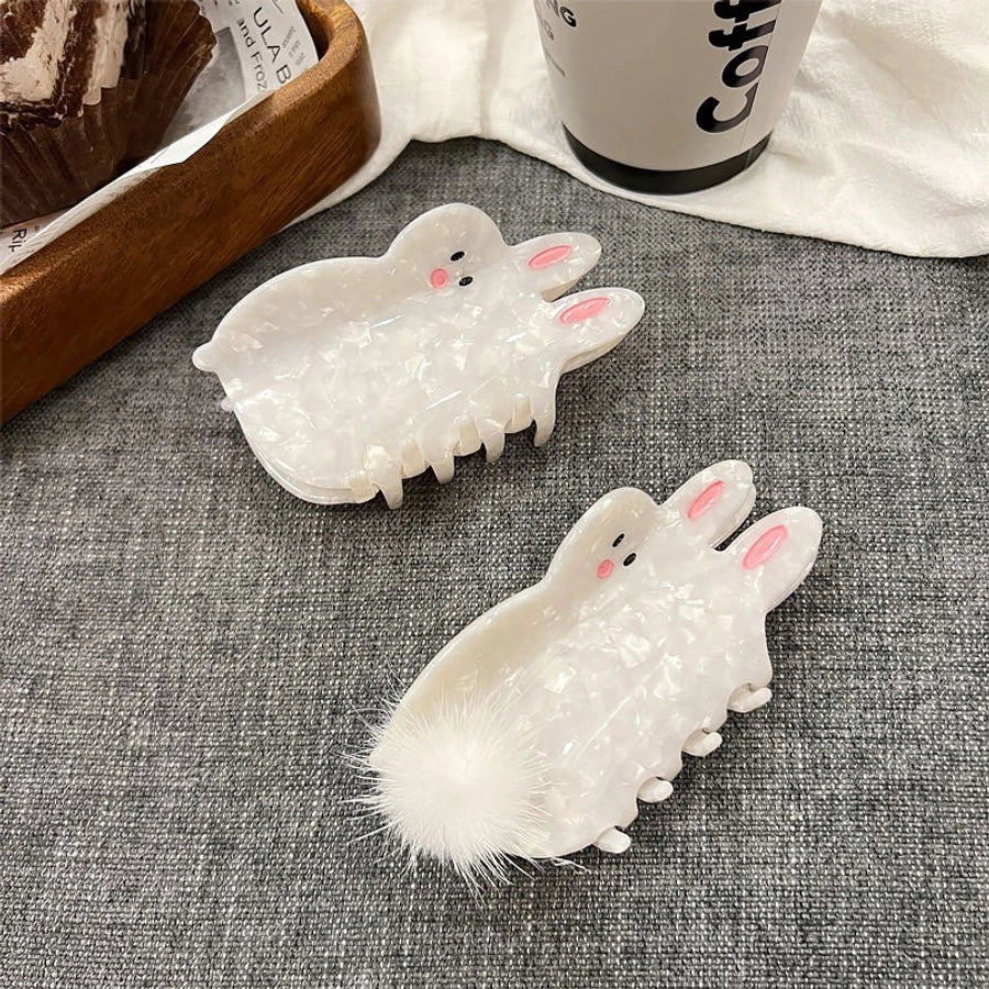 women's cute rabbit acetic acid sheets hair claws