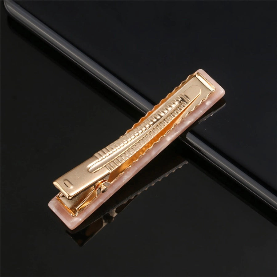 fashion marble acetic acid sheets metal hair clip 1 piece