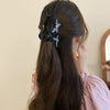 Women's Sweet Simple Style Butterfly Arylic Inlay Imitation Pearl Cloth Hair Clip