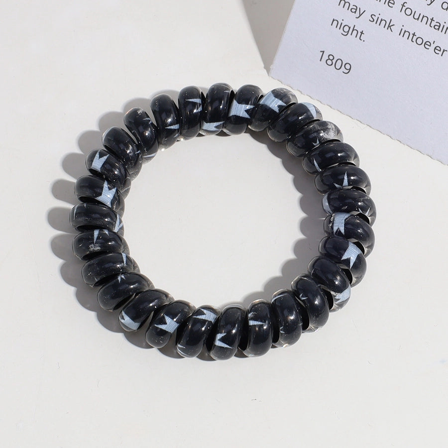 cute star plastic hair tie