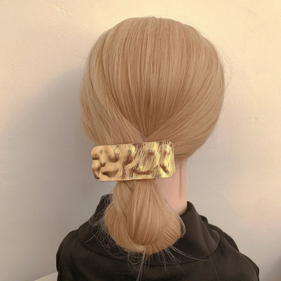 Women's Exaggerated Artistic Square Alloy Hair Clip