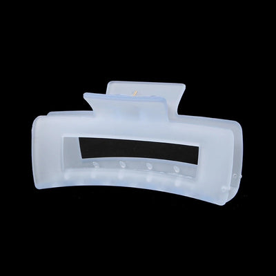 solid color jelly frosted hollow out hair clip