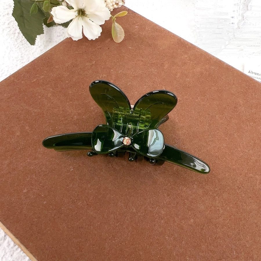 Women's Sweet Simple Style Bow Knot Acetic acid sheets Inlay Rhinestones Hair Claws