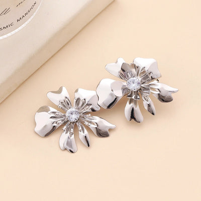 Women's Basic Simple Style Classic Style Flower Metal Plating Hair Clip
