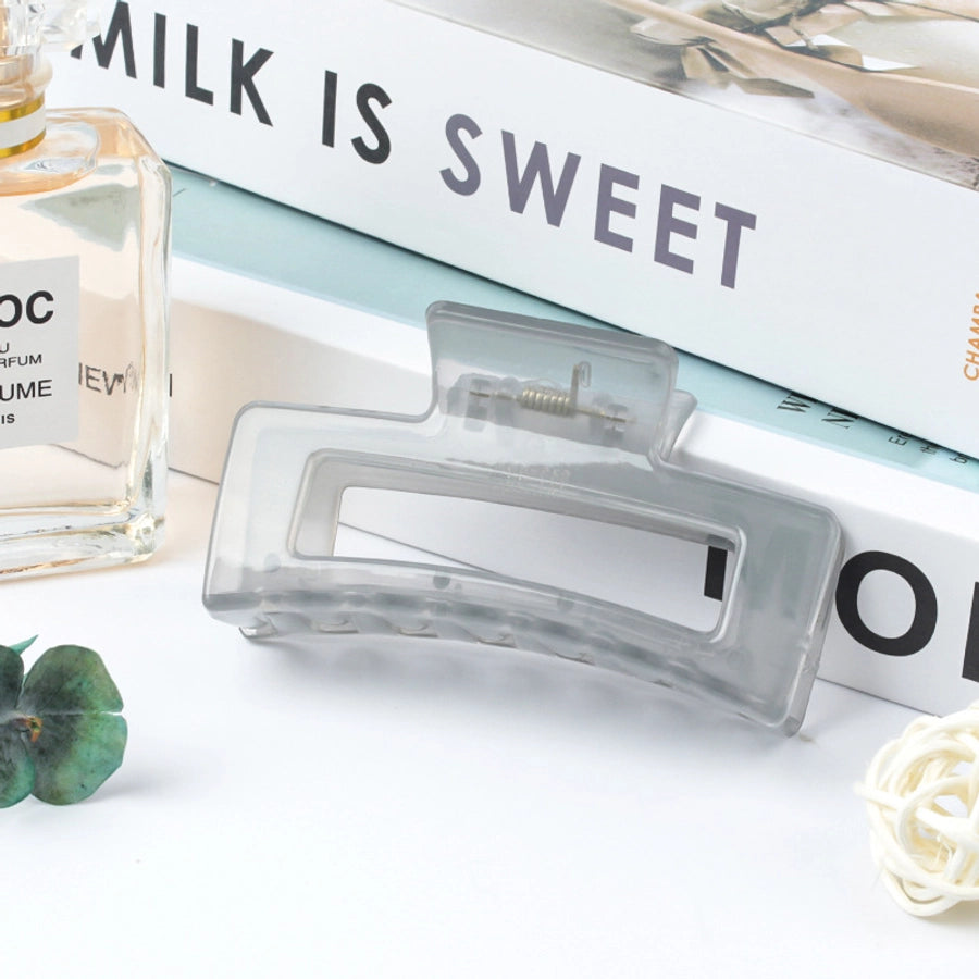 simple style rectangle arylic plating hair claws 1 piece