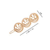 simple style solid color zinc alloy plating hair clip