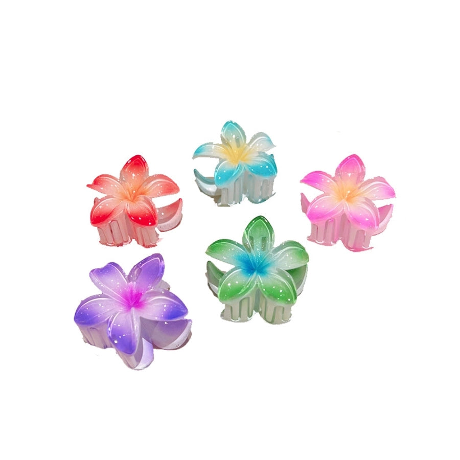 Candy-colored egg flower hair clip female Net red super fairy small size updo hair clip temperament shark clip hair clip headdress