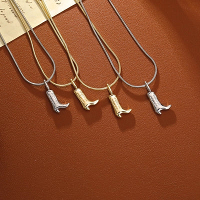 Jewelry Casual Hip-Hop Boots Copper Copper 14K Gold Plated White Gold Plated Pendant Necklace