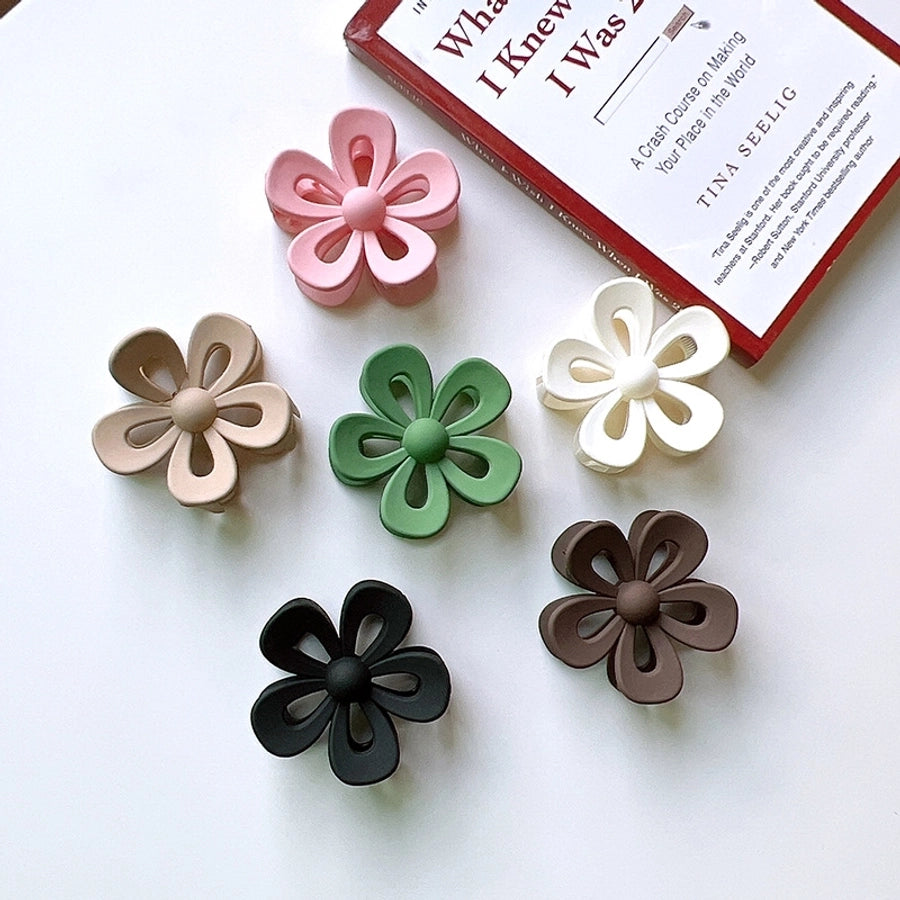 fashion flower plastic hair claws 1 piece