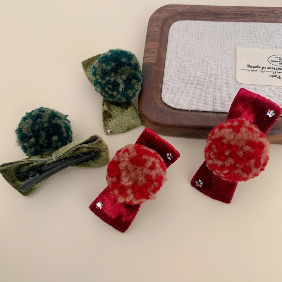 Women's IG Style Round Inlay Rhinestones Hair Clip