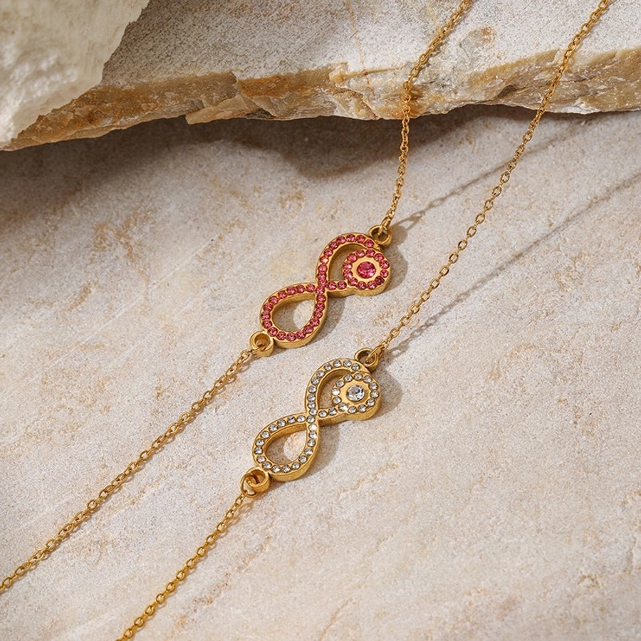 Jewelry Elegant Vintage Style Luxurious Geometric 304 Stainless Steel 18K Gold Plated Pendant Necklace