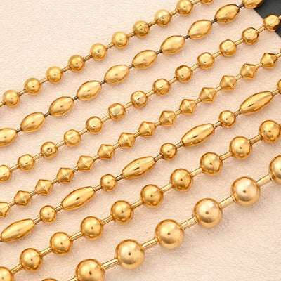 Casual Simple Style Round Oval Solid Color 304 Stainless Steel 18K Gold Plated Bracelets In Bulk