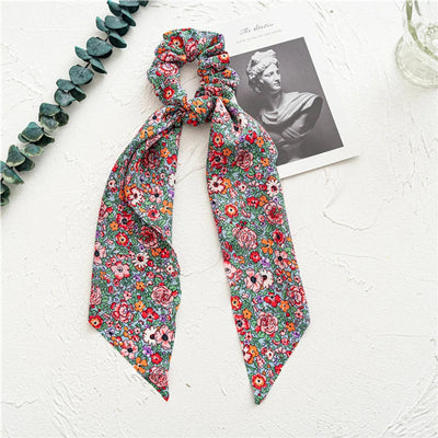 pastoral ditsy floral cloth flowers hair tie 1 piece