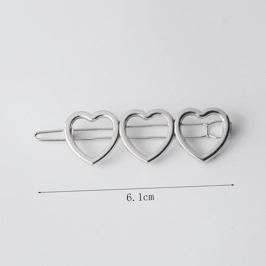 fashion geometric metal plating hair clip