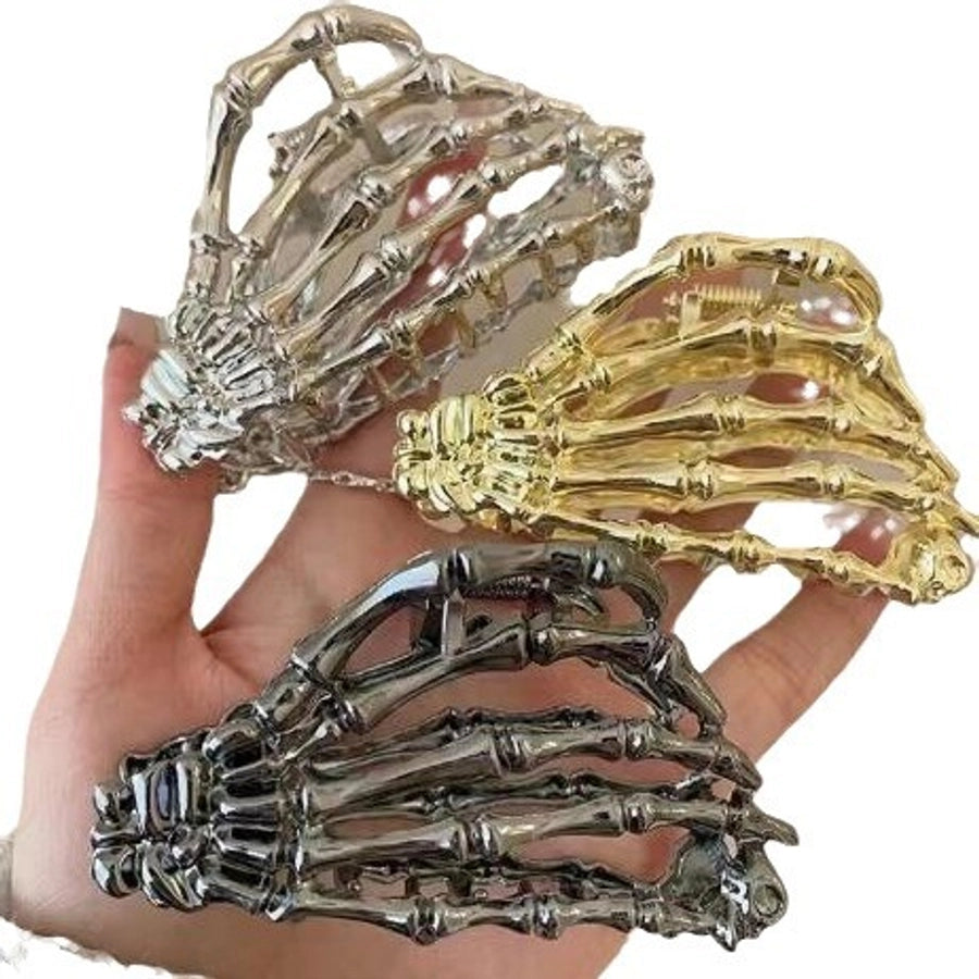 Halloween Hip-Hop Women's Hand Metal Plating Hair Claws