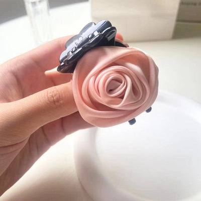 Korean Style Gentle Flower Small Hairpin Female Niche Design Summer  Head Clip Light Luxury High-end Headwear